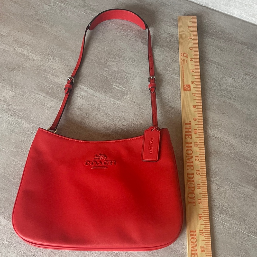 COACH- Poppy Red Shoulder Bag- Penelope- like new - Picture 12 of 14